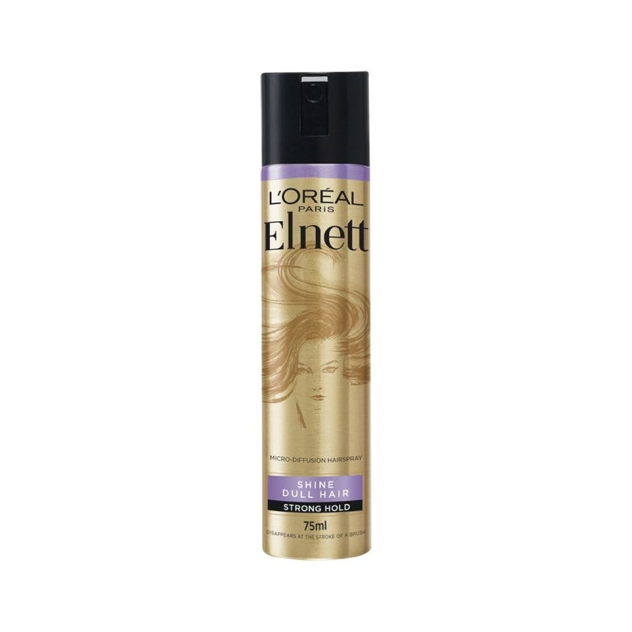 L'Oreal Elnet Shine Dull Hair Strong Hold Spray 75Ml