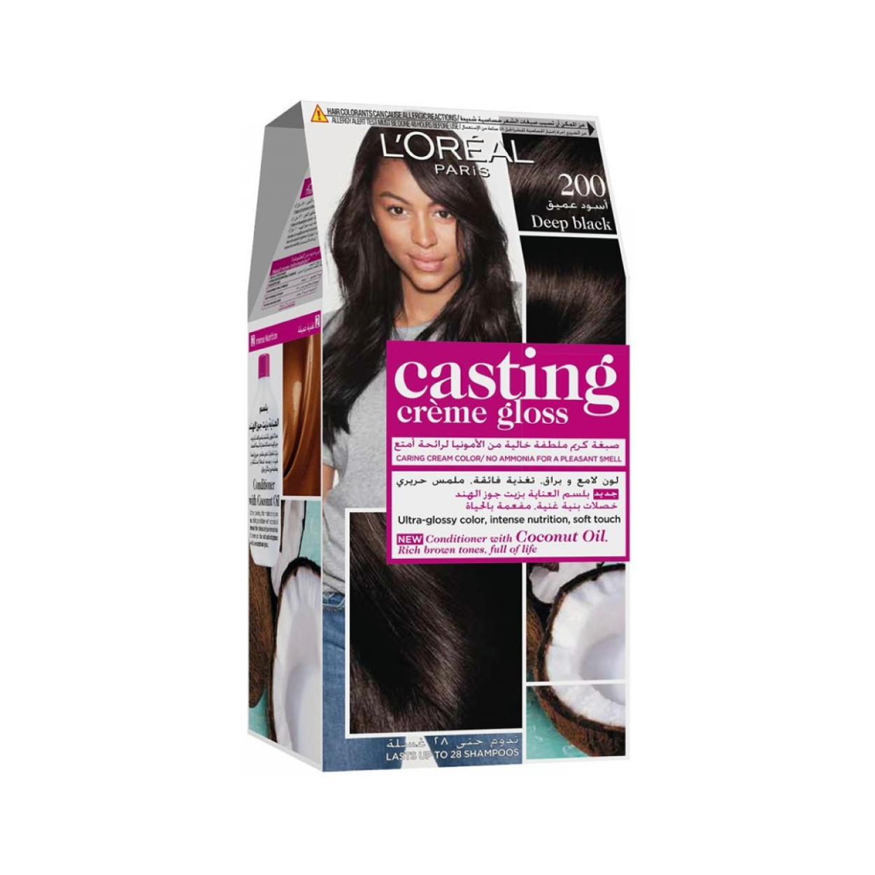 L'Oreal Casting Crm Gloss 200 Deep Blk