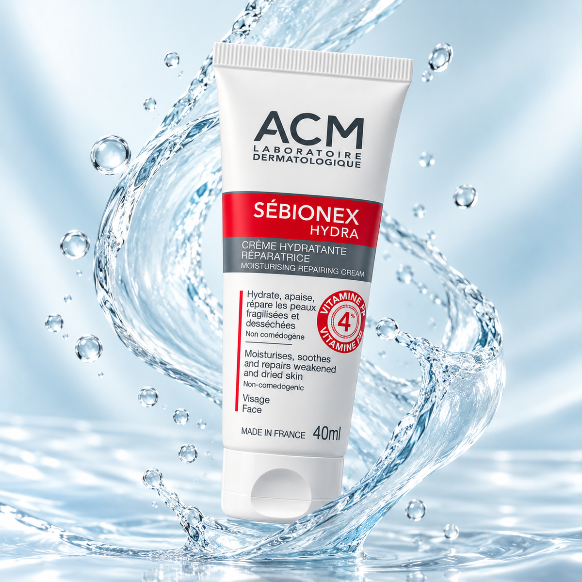 ACM SÉBIONEX HYDRA moisturising repairing face cream 40ml for dry, weakened skin