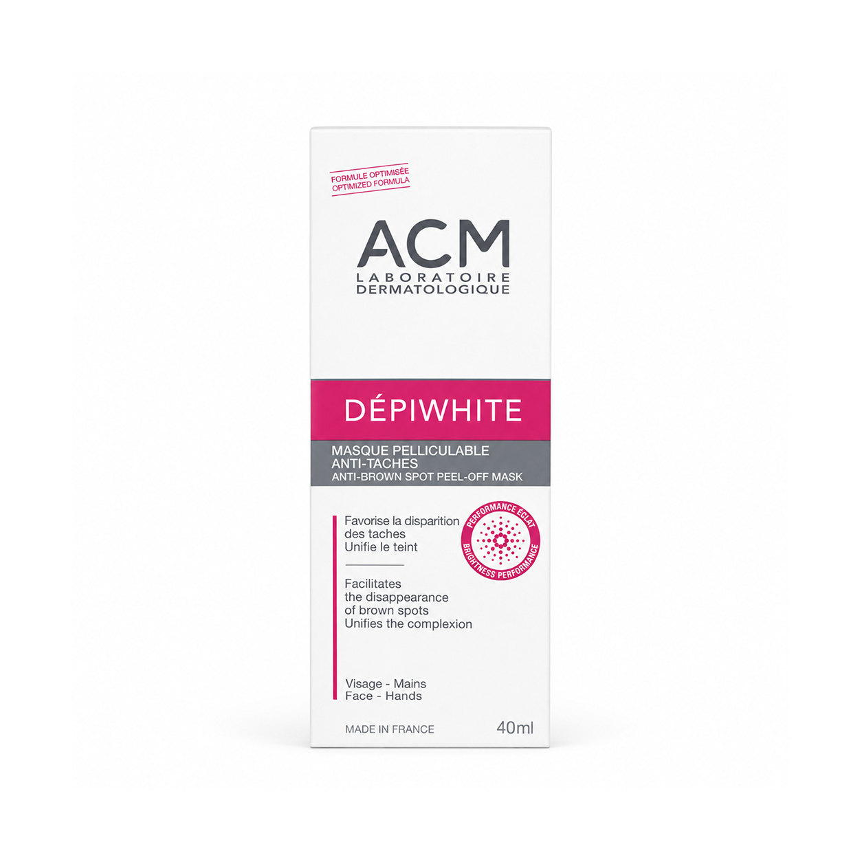 ACM Dépiwhite Anti-Brown Spot Peel-Off Mask 40ml brightening peel-off treatment for dark spots and uneven skin tone