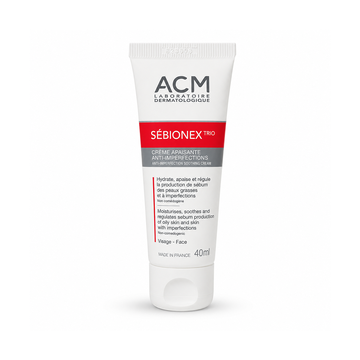 ACM Sebionex Trio Anti-Imperfection Soothing Face Cream 40ml for oily acne-prone skin with lightweight blemish control hydration