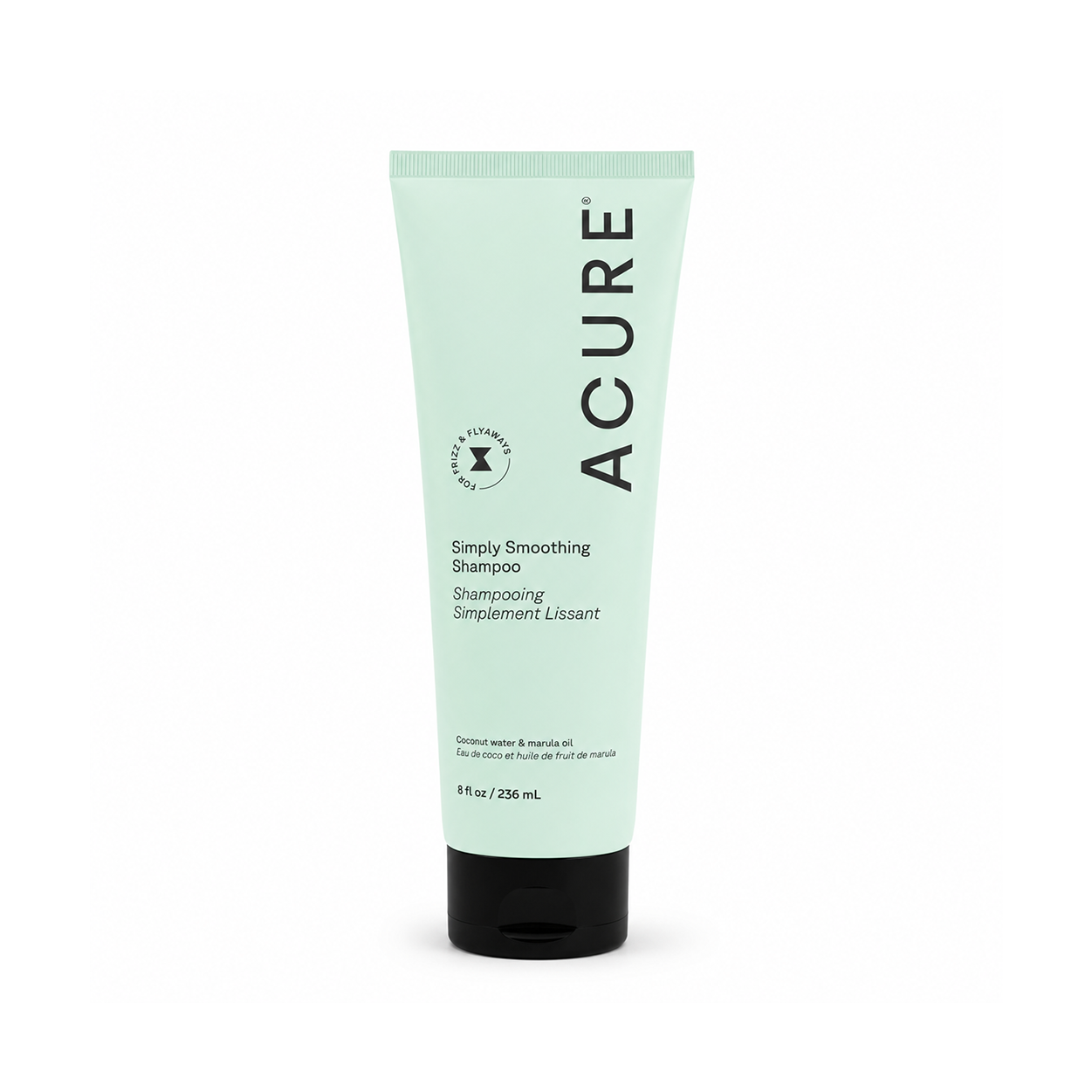 ACURE Simply Smoothing Shampoo 236ml smoothing shampoo for frizzy dry hair with coconut water and marula oil