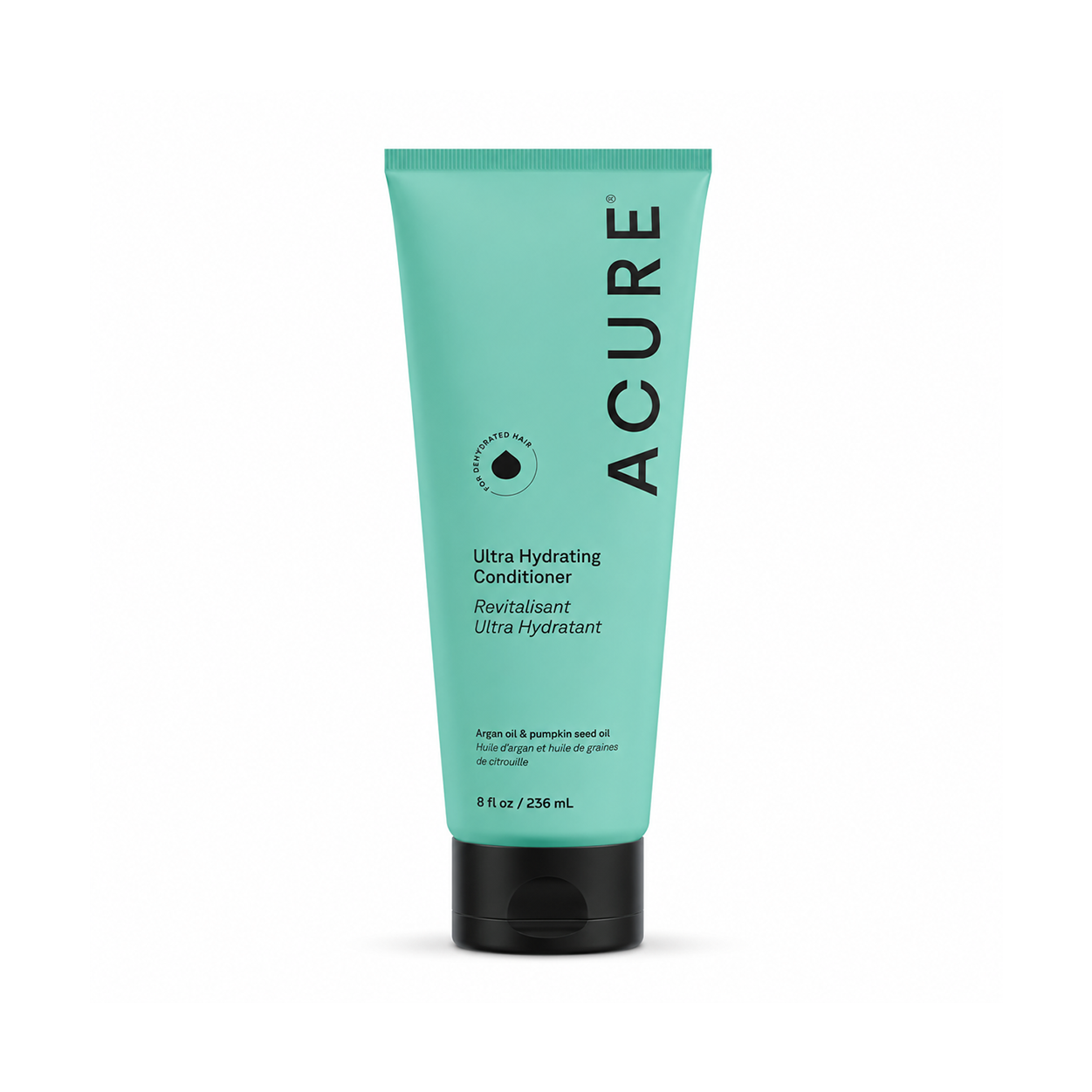 ACURE Ultra Hydrating Conditioner 236ml for dry dehydrated hair with argan oil and pumpkin seed oil for smooth soft hair
