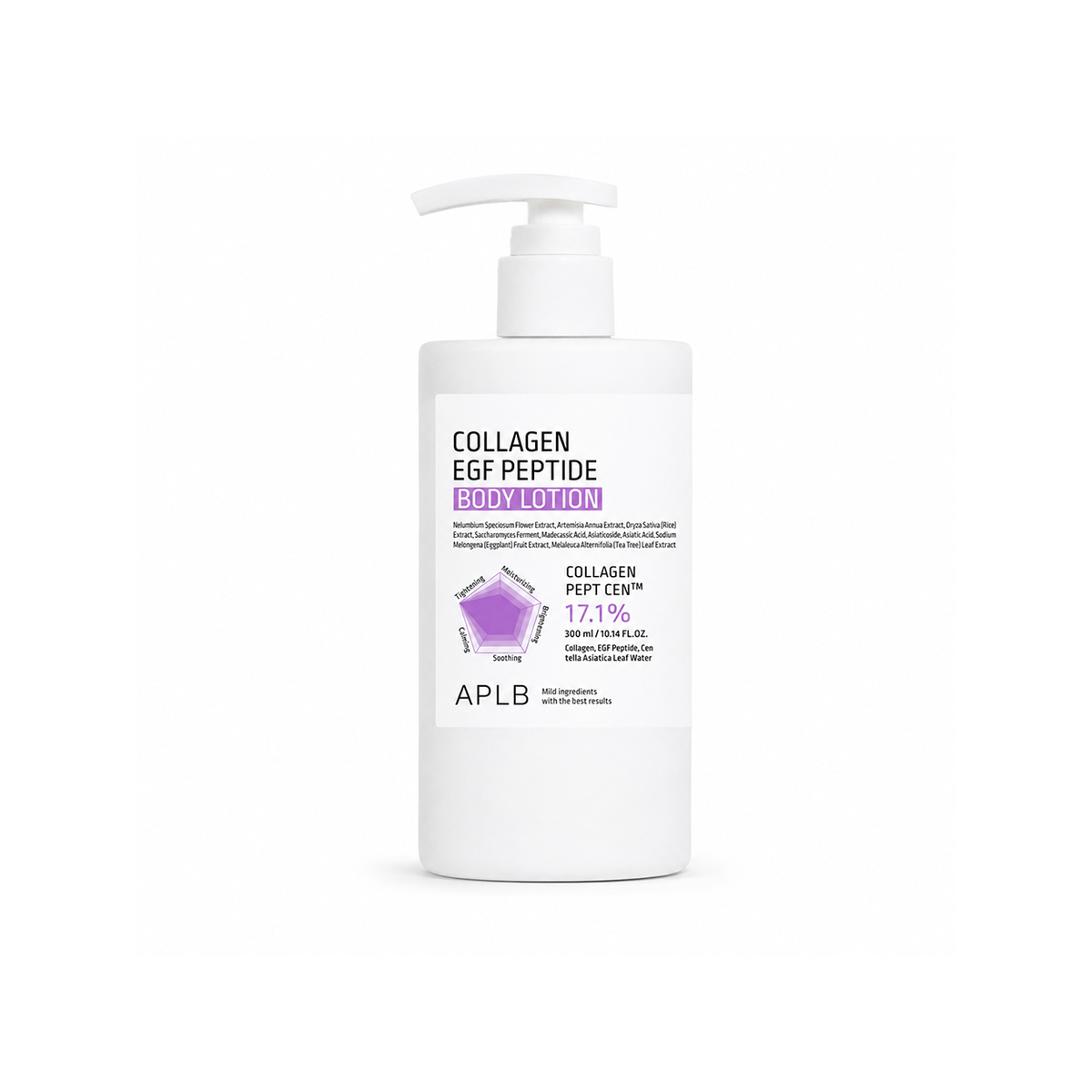 APLB Collagen EGF Peptide Body Lotion 300ml for moisturizing and softening dry, rough body skin