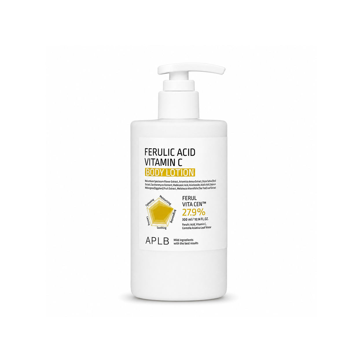 APLB Ferulic Acid Vitamin C Body Lotion 300ml brightening body lotion for dry, dull skin