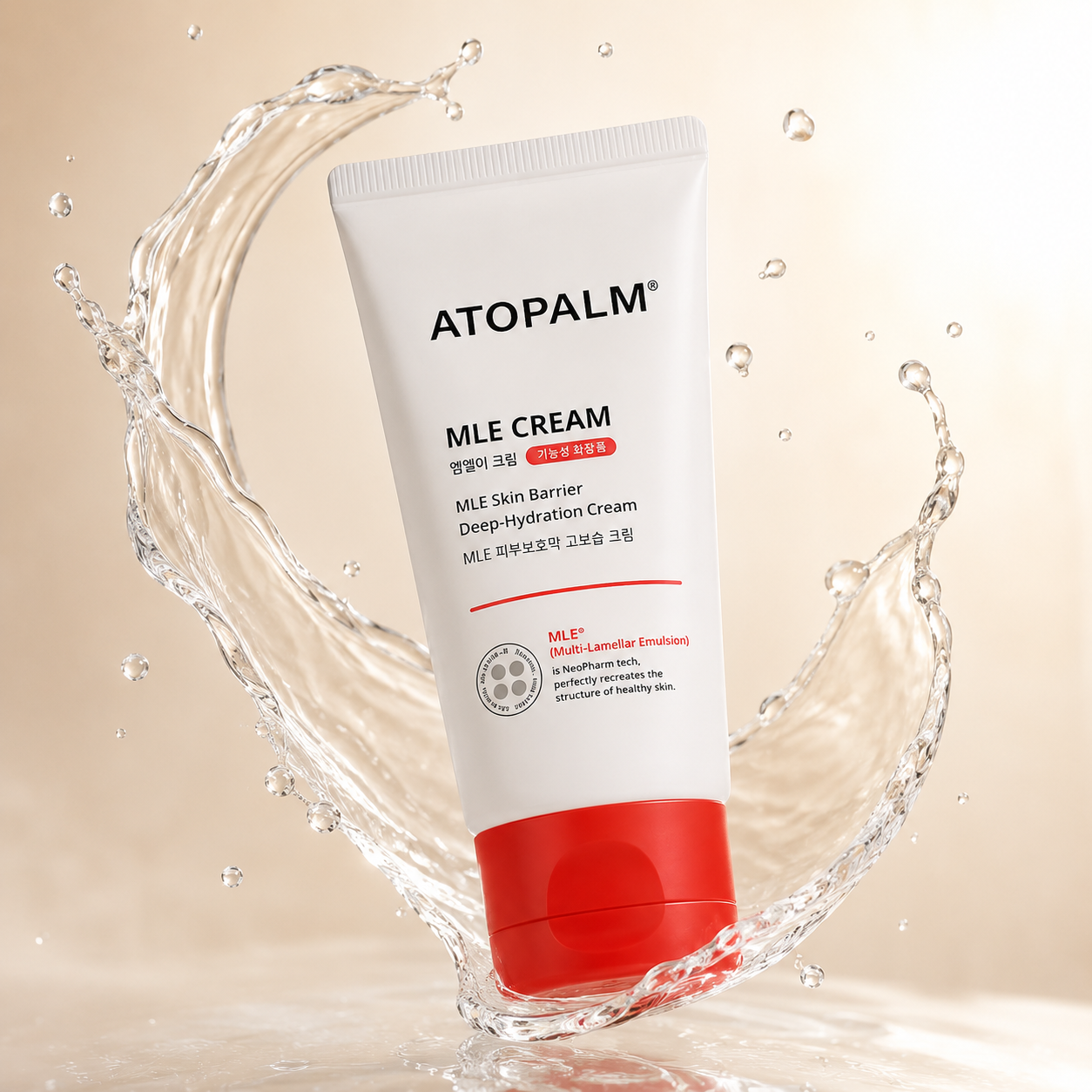 ATOPALM MLE Cream Skin Barrier Repair Cream 65ml for dry and sensitive skin, providing deep hydration and long-lasting moisture.