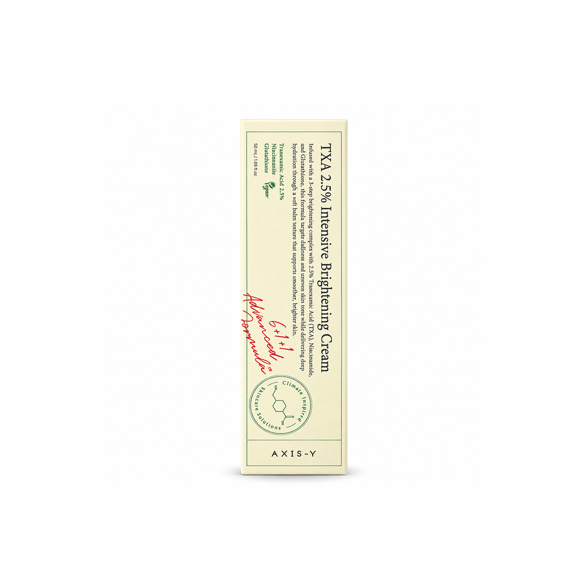 AXIS-Y TXA 2.5% Intensive Brightening Cream 50ml facial cream for dark spots and uneven skin tone