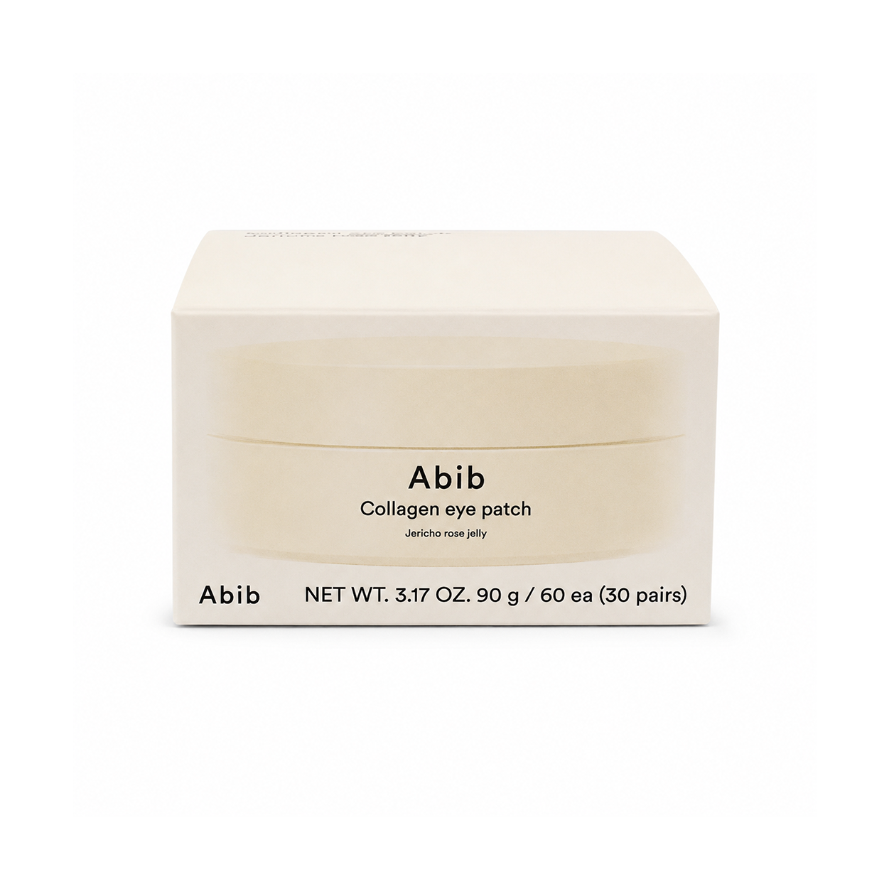 Abib Collagen Eye Patch Jericho Rose Jelly hydrogel eye patches 90g for hydrating, brightening and firming tired under-eyes.
