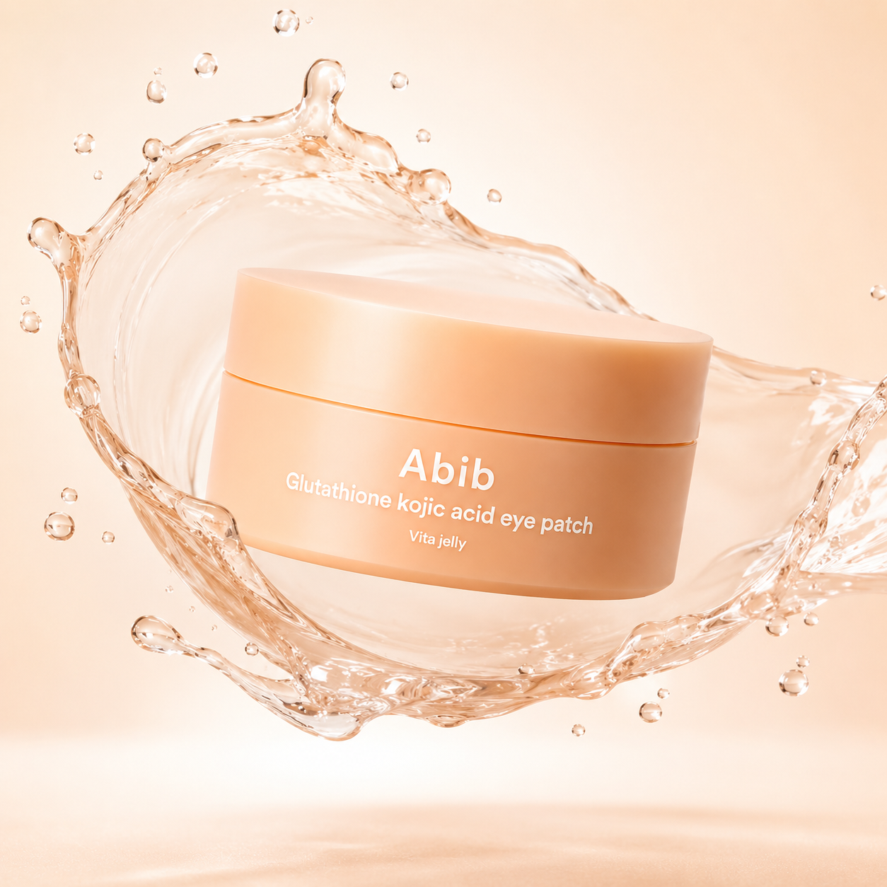 Abib Glutathione Kojic Acid Eye Patch Vita Jelly hydrogel eye patches 84g for brightening dark circles and hydrating under-eye skin