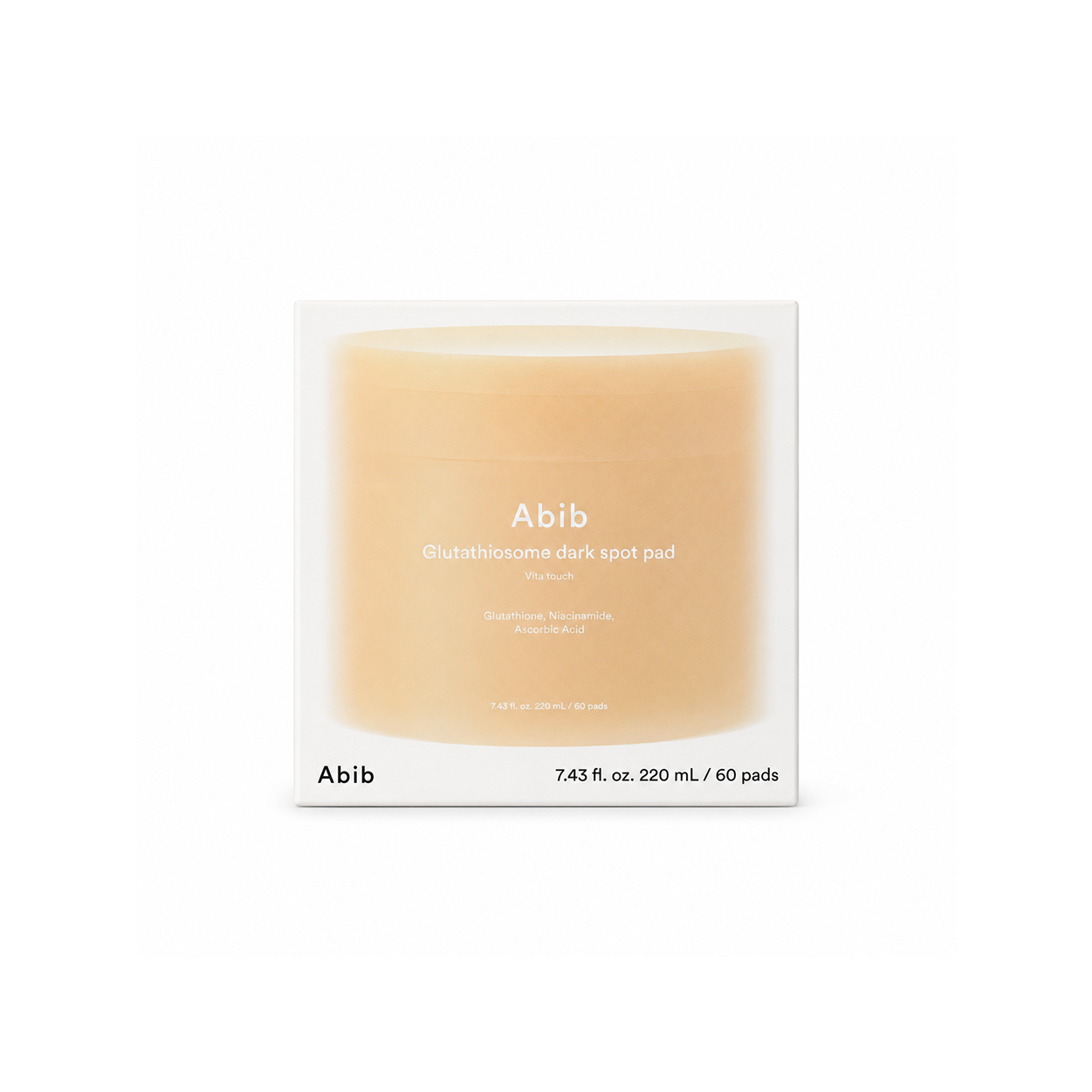 Abib Glutathiosome Dark Spot Pad Vita Touch 220ml / 60 Pads, brightening skincare pads for dark spot care
