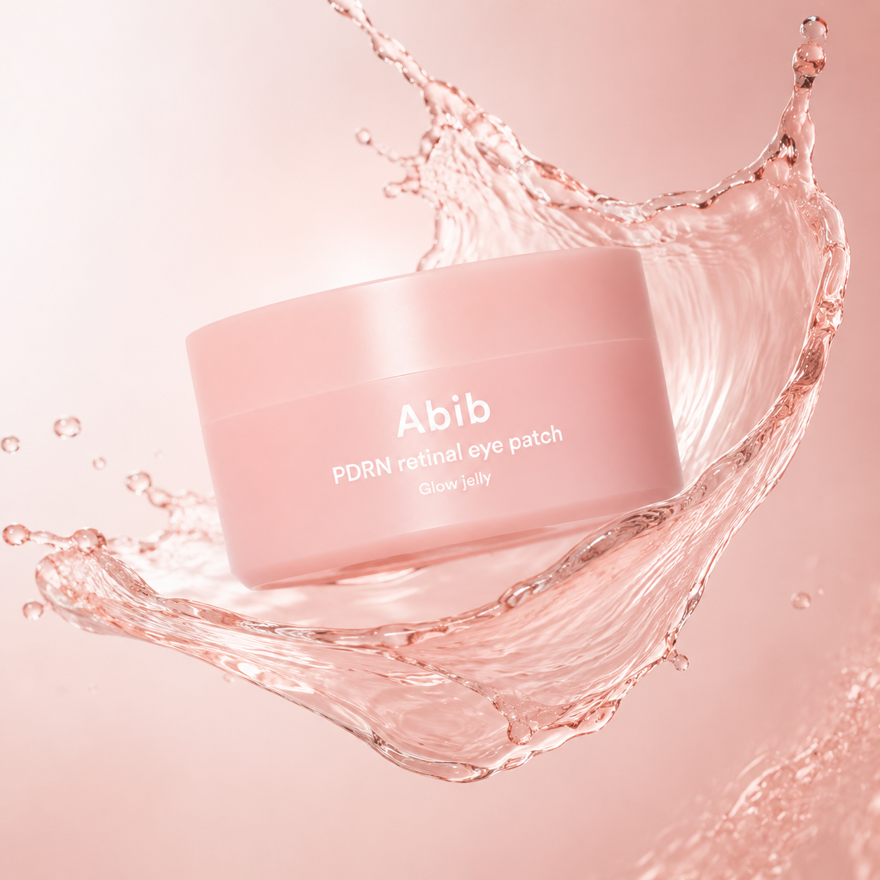 Abib PDRN Retinal Eye Patch Glow Jelly hydrogel eye patches 84g with PDRN and Retinal to hydrate and brighten tired under eyes.