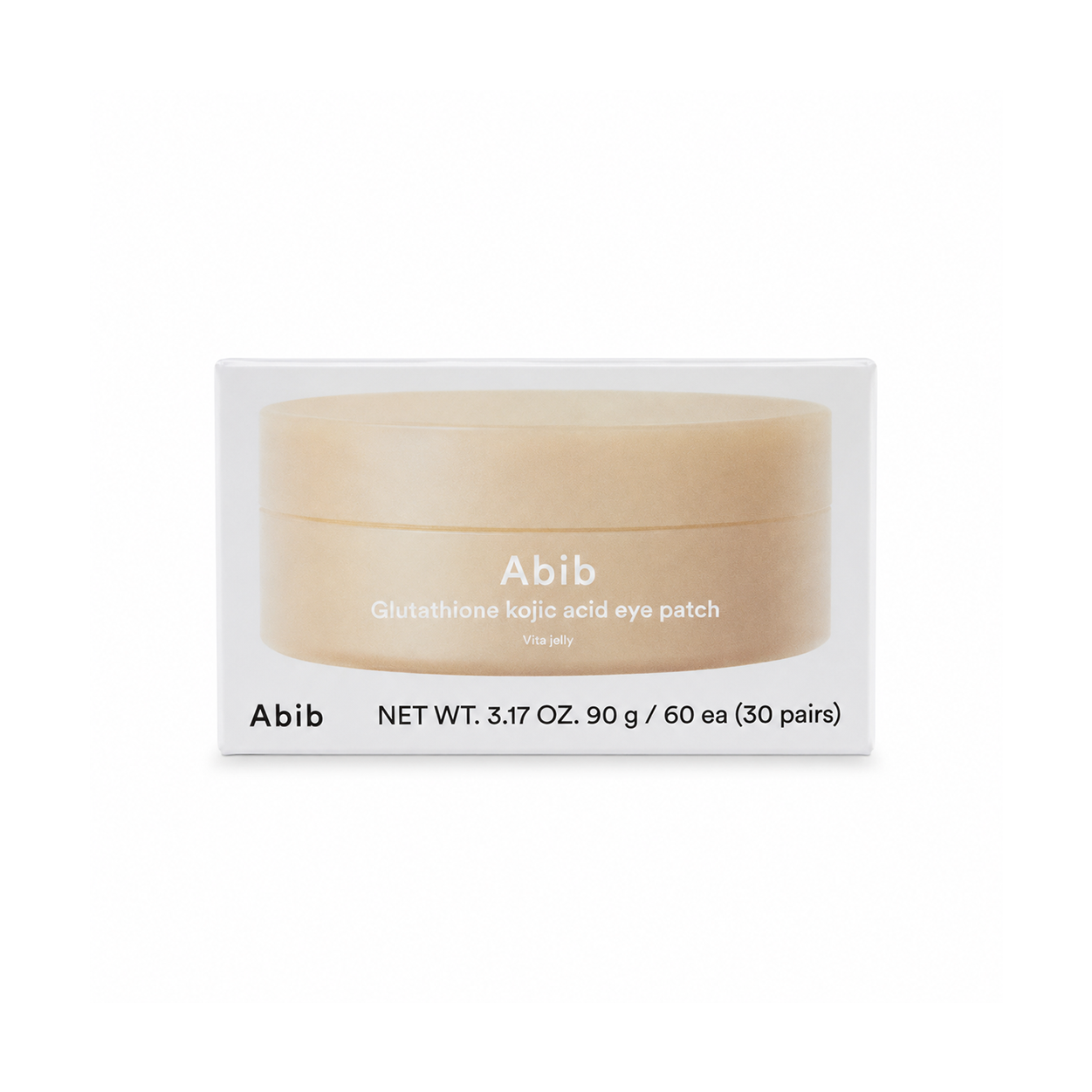 Abib Glutathione Kojic Acid Eye Patch Vita Jelly hydrogel eye patches 84g for brightening dark circles and hydrating under-eye skin