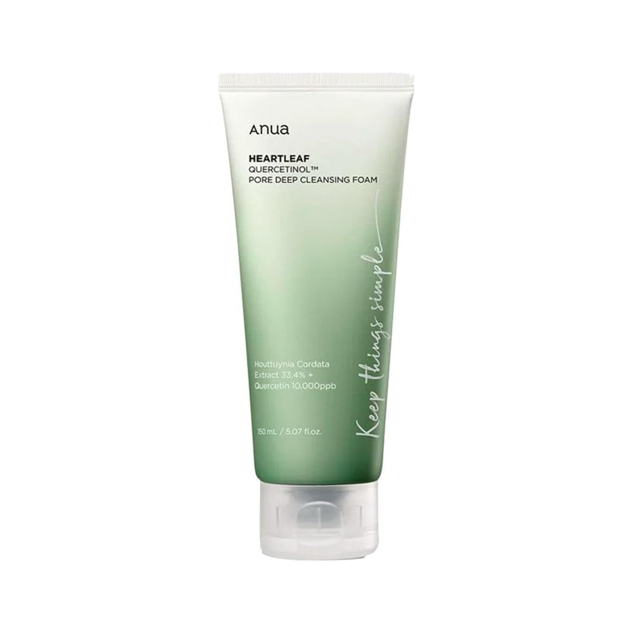 Anua Heartleaf Quercetinol Pore Deep Clnsng Foam 150Ml