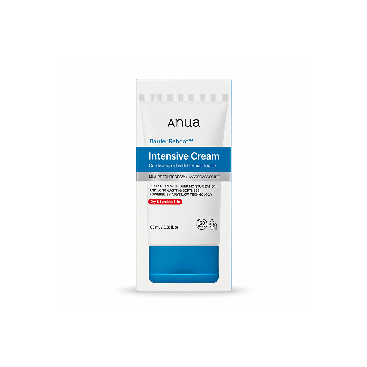 Anua Barrier Reboot Intensive Cream 100ml for dry sensitive skin with deep moisturizing and barrier support
