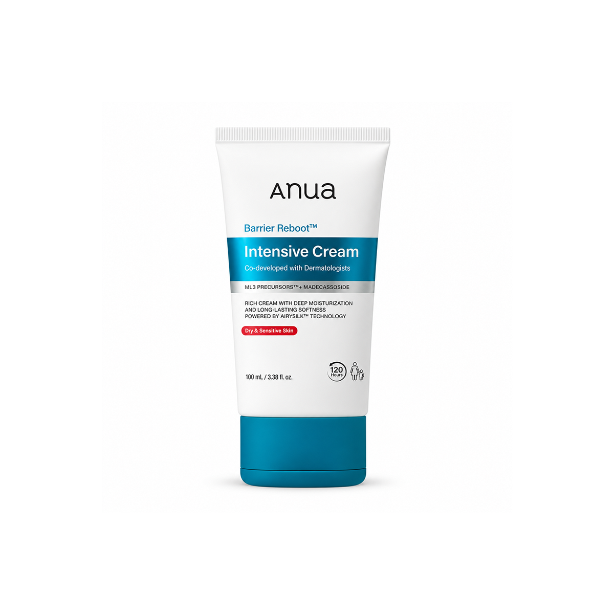 Anua Barrier Reboot Intensive Cream 100ml for dry sensitive skin with deep moisturizing and barrier support