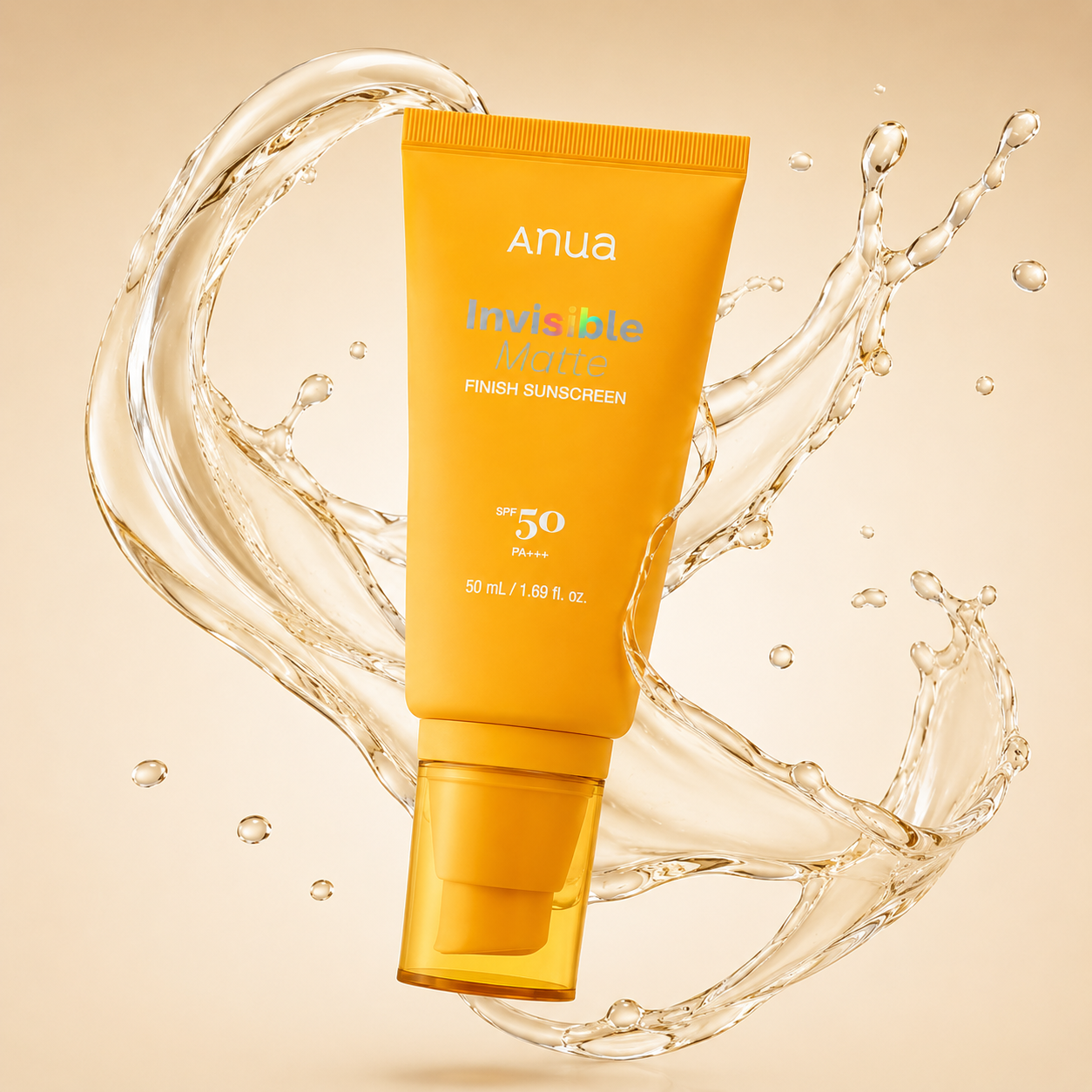 Anua Invisible Matte Finish Sunscreen SPF 50 PA+++ 50ml matte face sunscreen for lightweight daily UV protection without greasiness