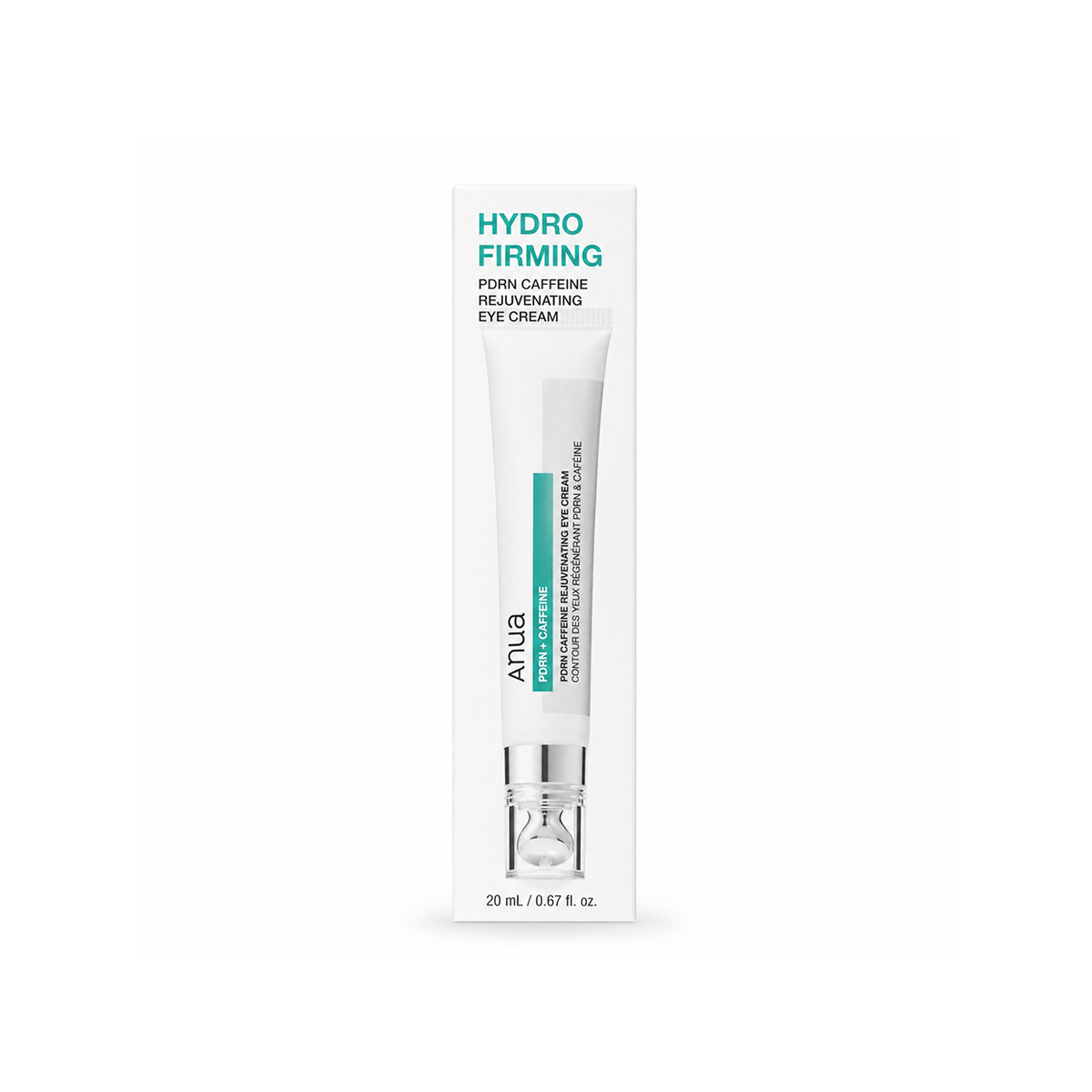 Anua PDRN + Caffeine Rejuvenating Eye Cream 20ml eye cream helps reduce dark circles and puffiness while hydrating the under-eye area.
