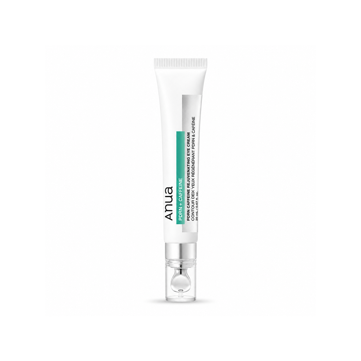 Anua PDRN + Caffeine Rejuvenating Eye Cream 20ml eye cream helps reduce dark circles and puffiness while hydrating the under-eye area.