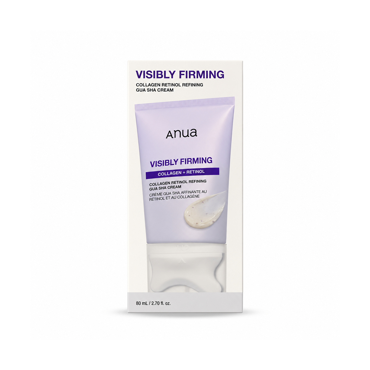 Anua Visibly Firming Collagen Retinol Gua Sha Cream 80ml firming face cream for improving skin elasticity and texture