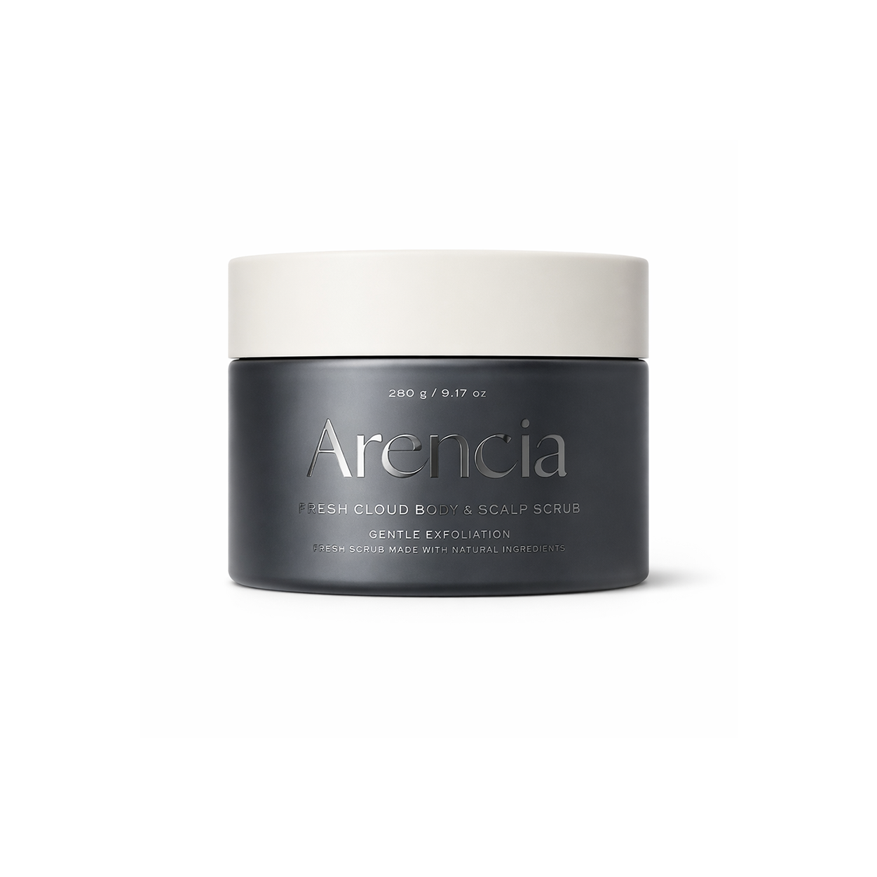 Arencia Fresh Cloud Body & Scalp Scrub Black Tea & Yuzu 260g exfoliating scrub for deep cleansing and hydration
