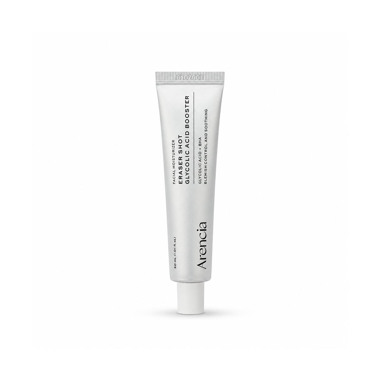Arencia Eraser Shot Glycolic Acid Booster 30ml exfoliating face moisturizer for blemish control and smoother skin texture