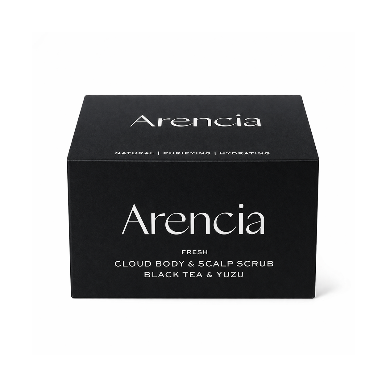 Arencia Fresh Cloud Body & Scalp Scrub Black Tea & Yuzu 260g exfoliating scrub for deep cleansing and hydration
