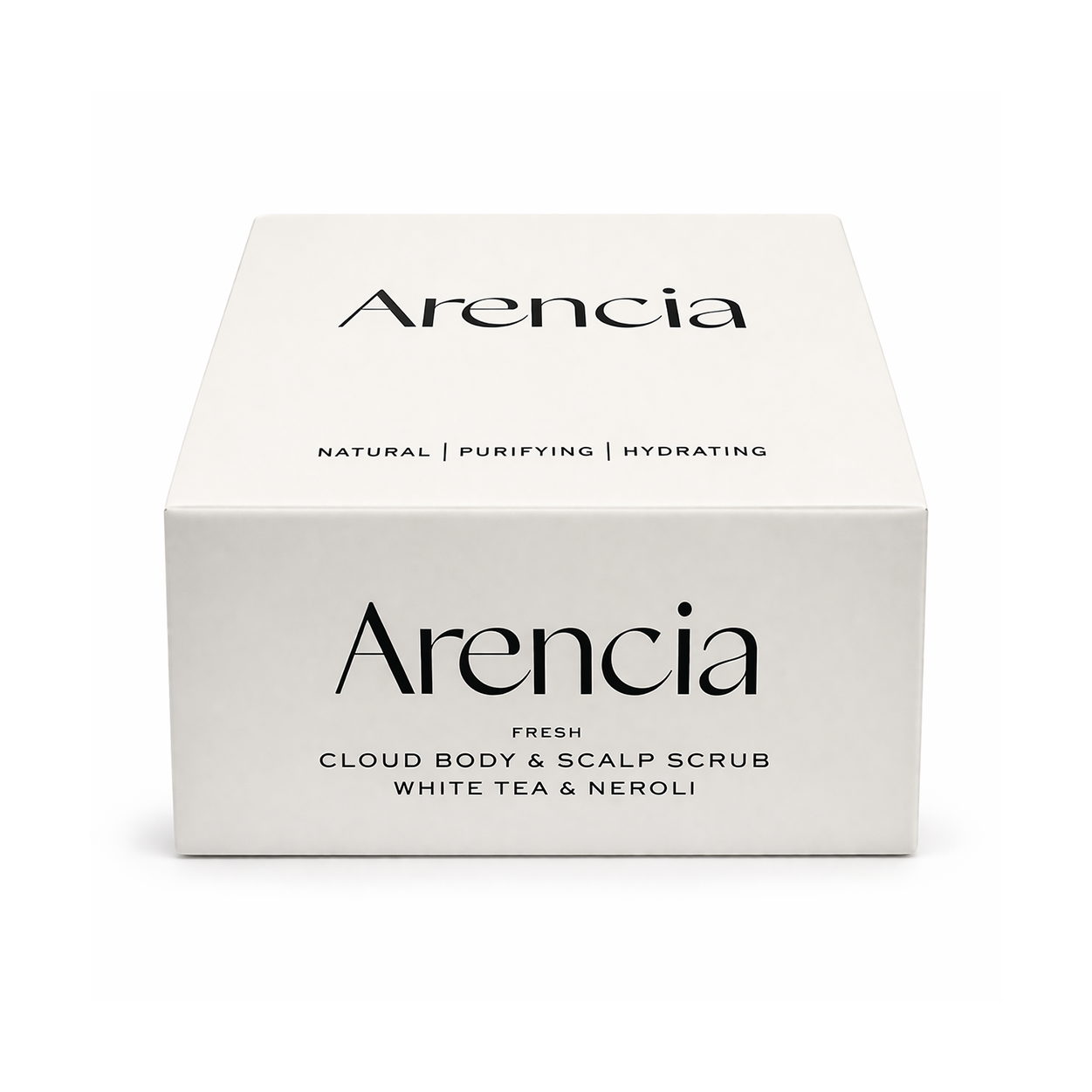 Arencia Fresh Cloud Body & Scalp Scrub White Tea Neroli 260g exfoliating scrub for smooth skin and healthy scalp