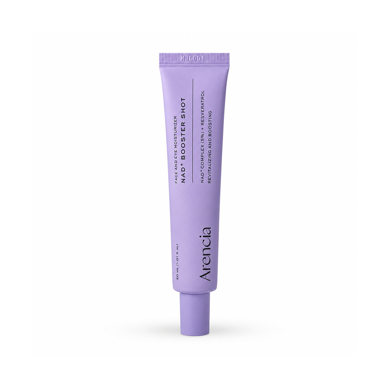 Arencia NAD+ Booster Shot Face And Eye Moisturizer 30ml for deep hydration and skin barrier support for dry skin