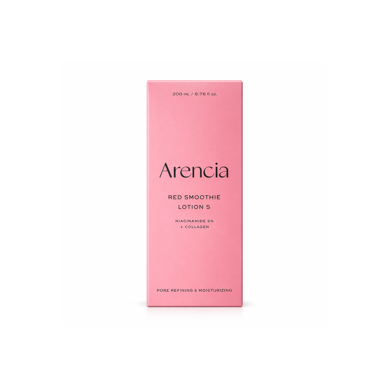 Arencia Red Smoothie Lotion 5 face moisturizer 200ml with niacinamide for pore refining and hydration