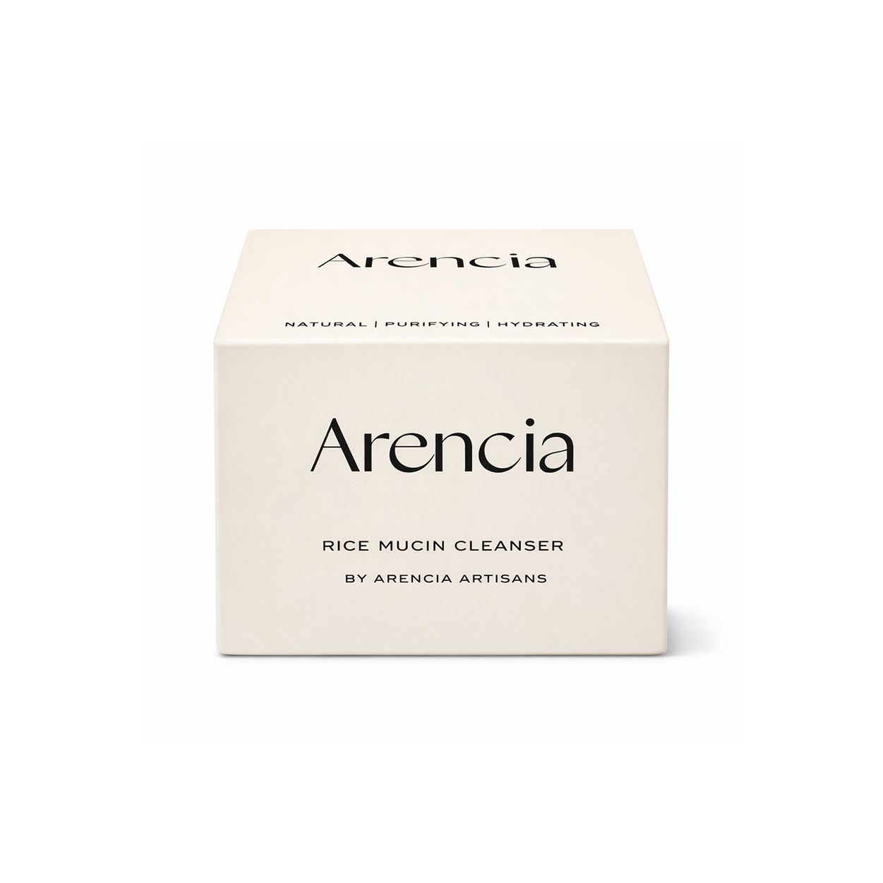 Arencia Rice Mucin Cleanser 120g facial cleanser box for deep cleansing and hydrating glow skincare routine