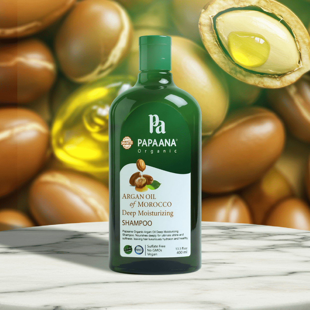 Papaana Organic Argan Oil Of Morocco Deep Moisturizing Shampoo