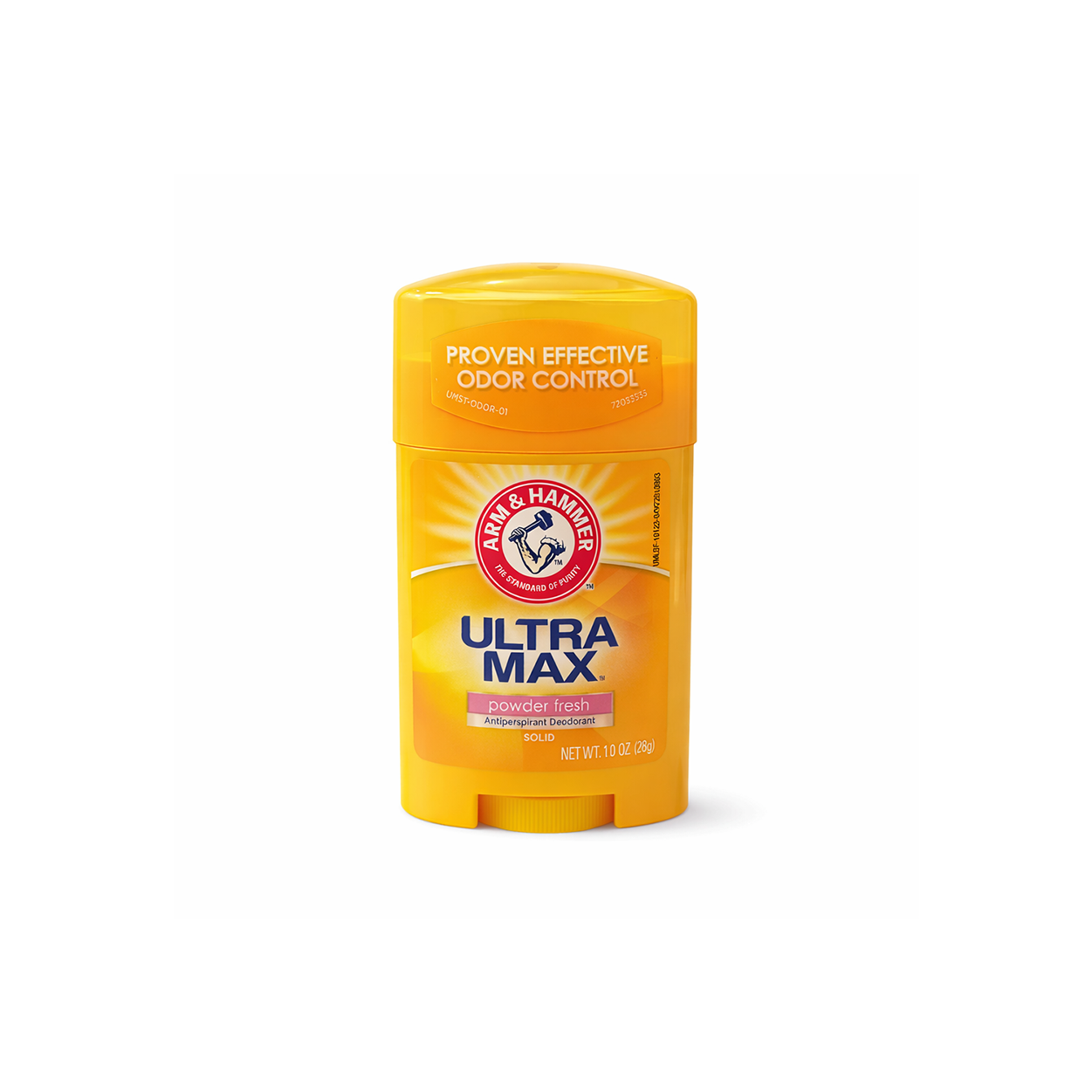 Arm & Hammer Ultra Max Powder Fresh Antiperspirant Deodorant 28g stick for long-lasting sweat and odor protection