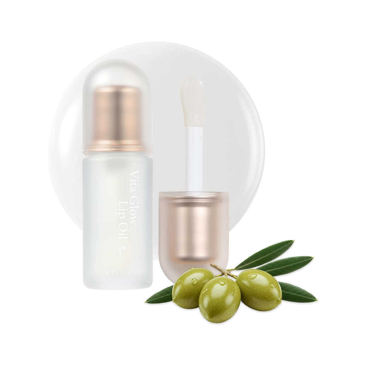 Axis-Y Vita Glow Lip Oil Dreamy Olive 4Ml