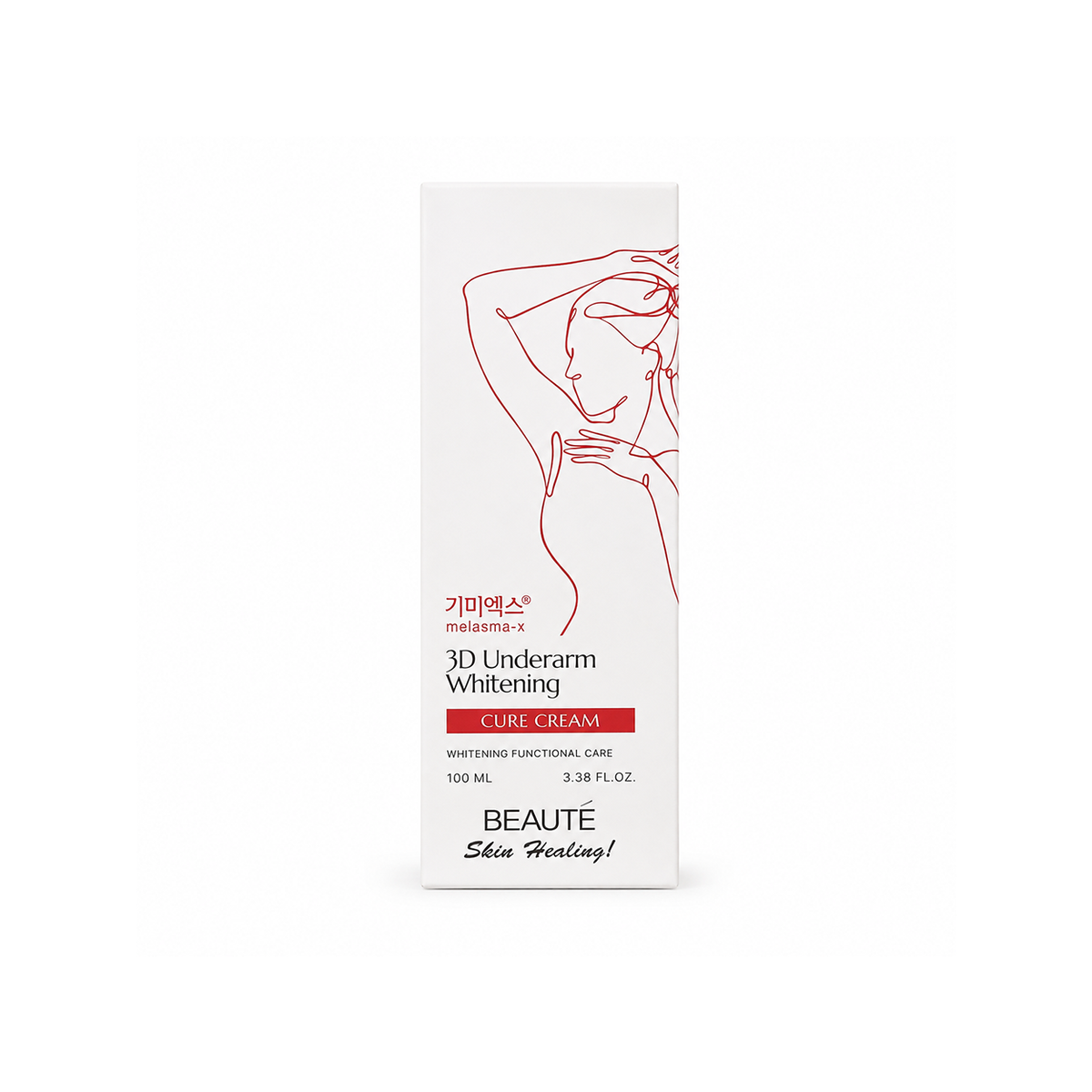 BEAUTÉ Melasma-X 3D Underarm Whitening Cure Cream 100ml, underarm whitening cream for brighter, even-looking skin