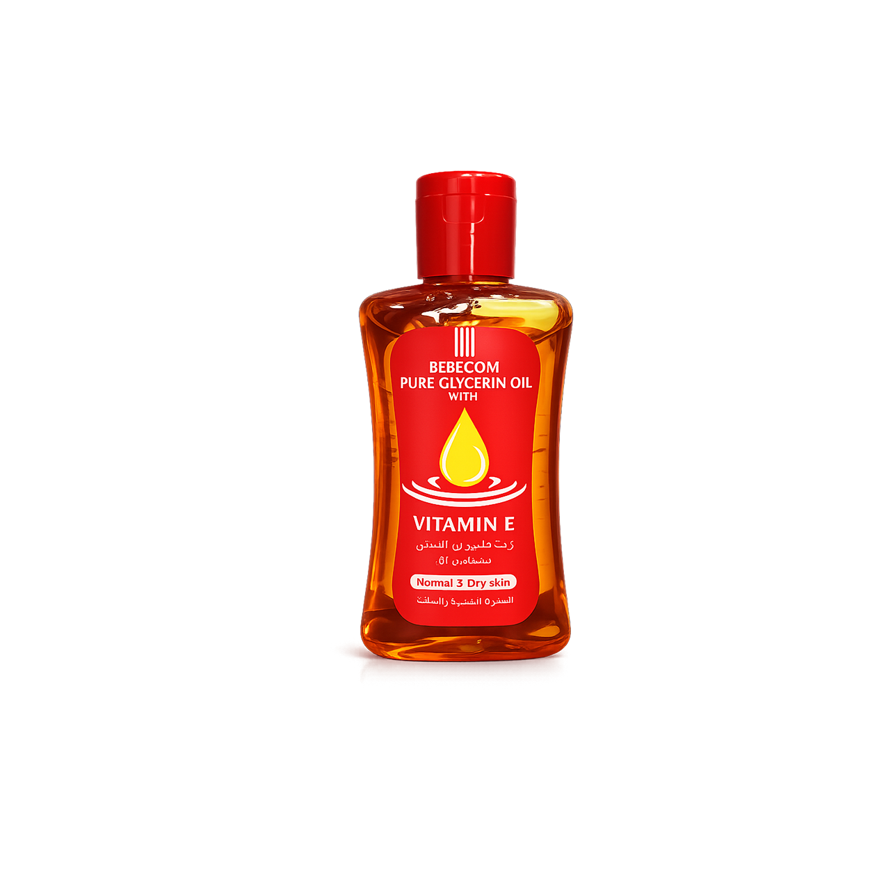 BEBECOM Pure Glycerin Oil With Vitamin E 100ml glycerin body oil for normal and dry skin providing deep hydration and moisture care.