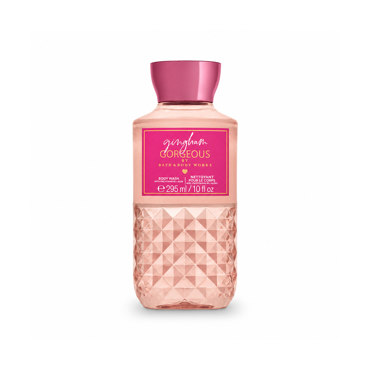 Bath & Body Works Gingham Gorgeous Body Wash 295ml, nourishing body wash with Pro-Vitamin B5 and Aloe for soft, refreshed skin.