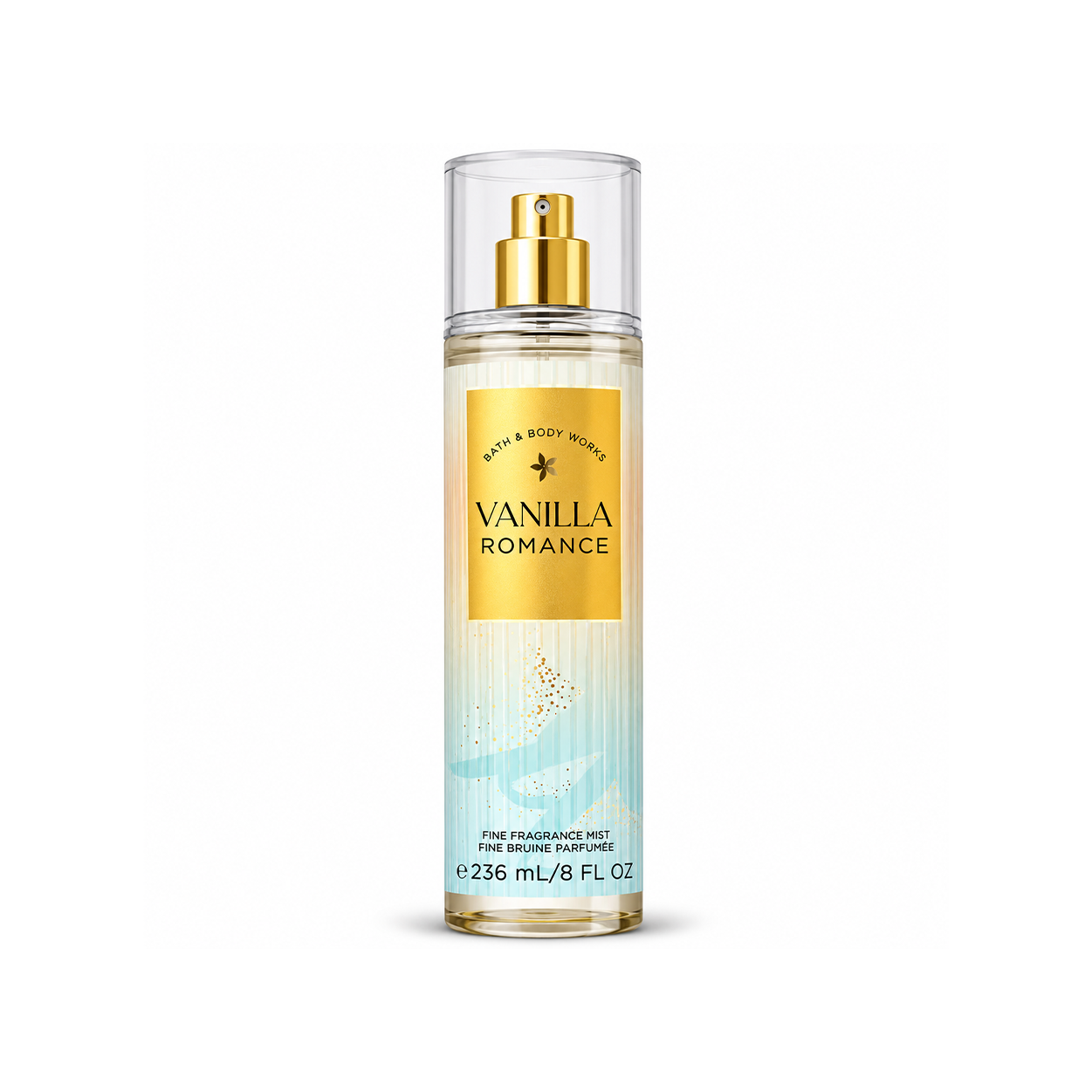 Bath & Body Works Vanilla Romance Fine Fragrance Mist 236ml body mist with warm vanilla fragrance for everyday freshness and daily wear.