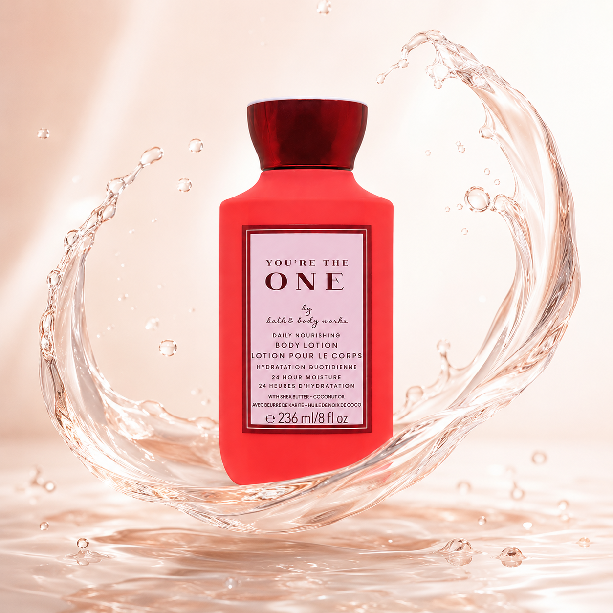 Bath & Body Works You're The One Daily Nourishing Body Lotion 236ml providing 24-hour moisture for soft, nourished skin.