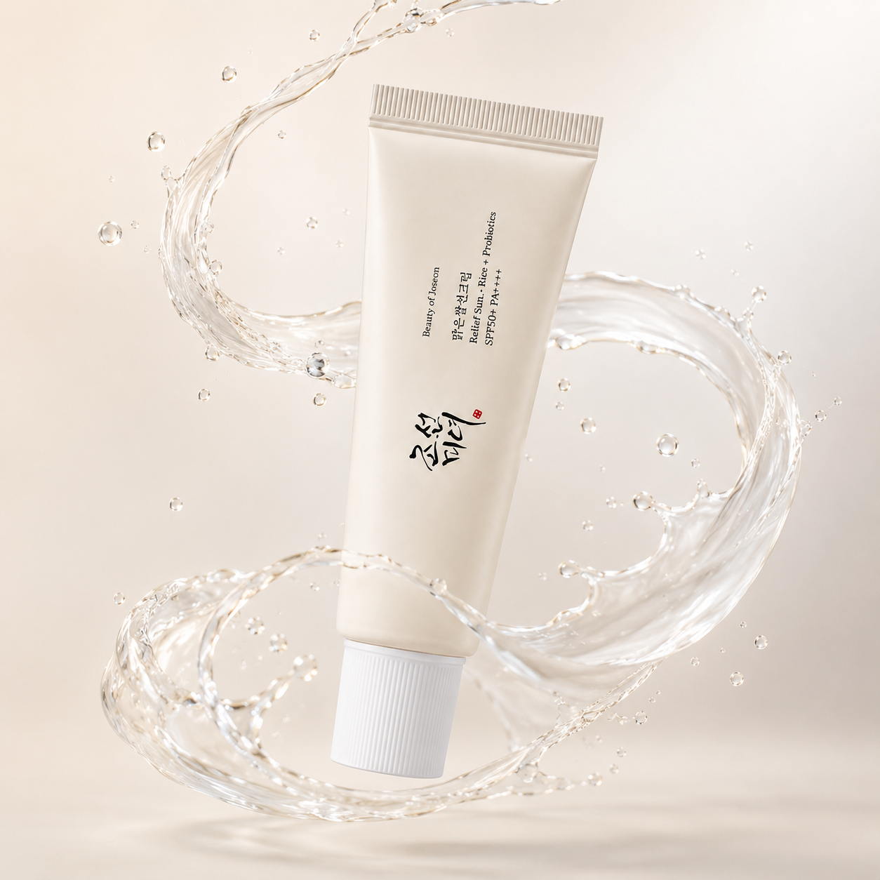 Beauty of Joseon Relief Sun Rice + Probiotics SPF50+ PA++++ sunscreen 50ml, lightweight daily UV protection with hydrating formula for sensitive skin.