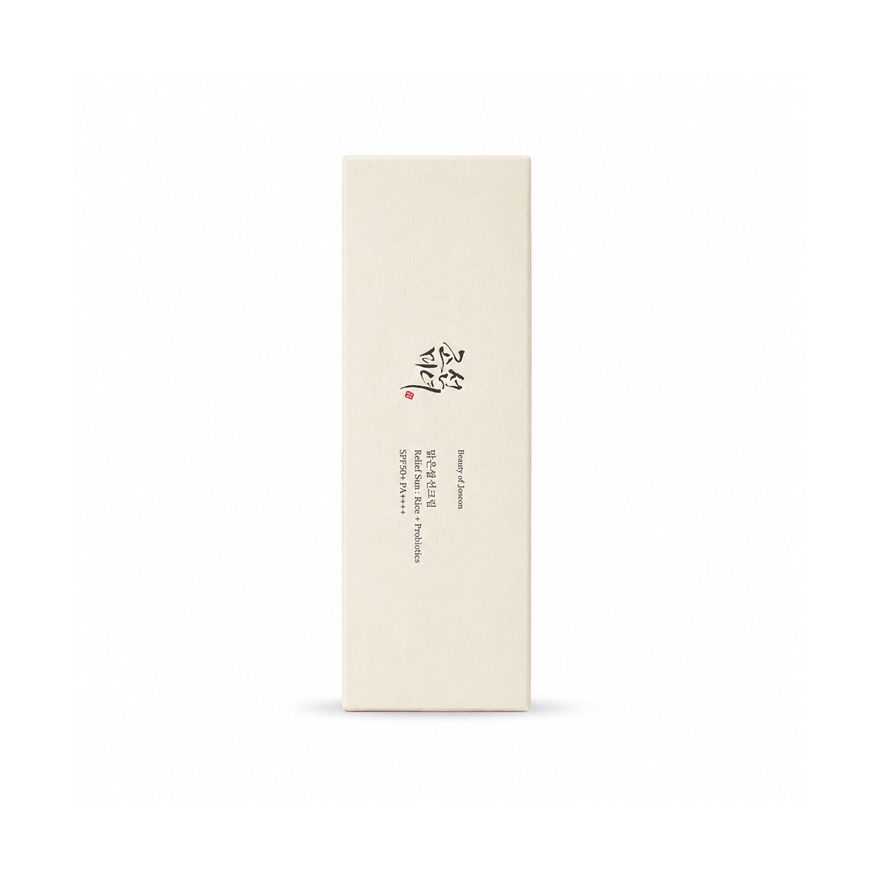 Beauty of Joseon Relief Sun Rice + Probiotics SPF50+ PA++++ sunscreen 50ml, lightweight daily UV protection with hydrating formula for sensitive skin.