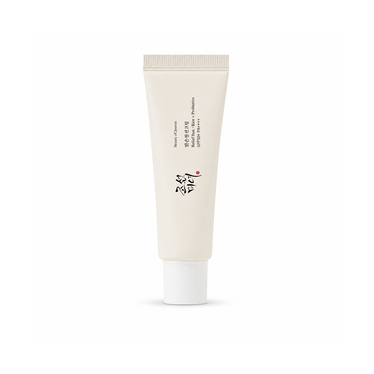 Beauty of Joseon Relief Sun Rice + Probiotics SPF50+ PA++++ sunscreen 50ml, lightweight daily UV protection with hydrating formula for sensitive skin.