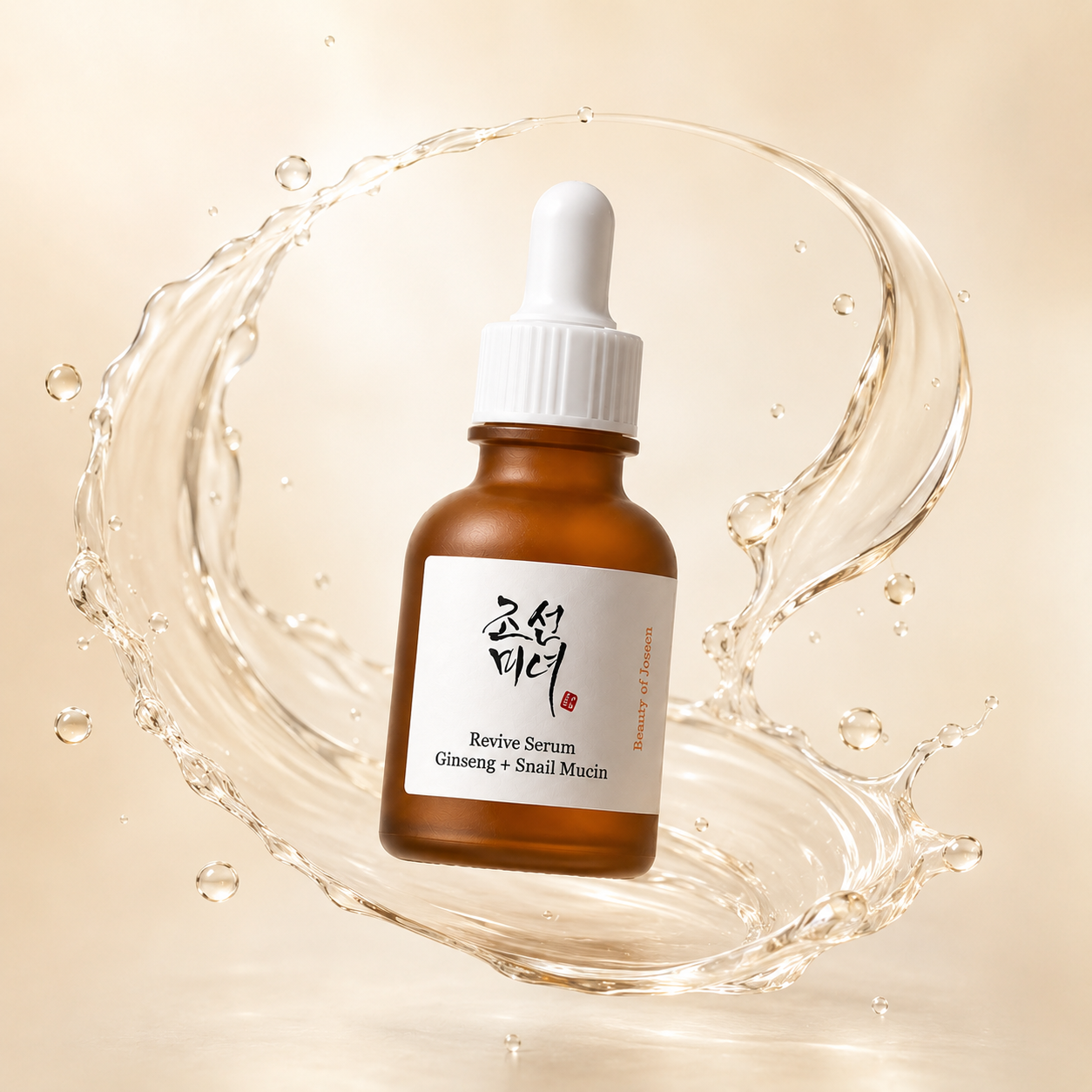 Beauty of Joseon Revive Serum Ginseng + Snail Mucin 30ml face serum for hydration, skin barrier support, and smoother-looking skin.