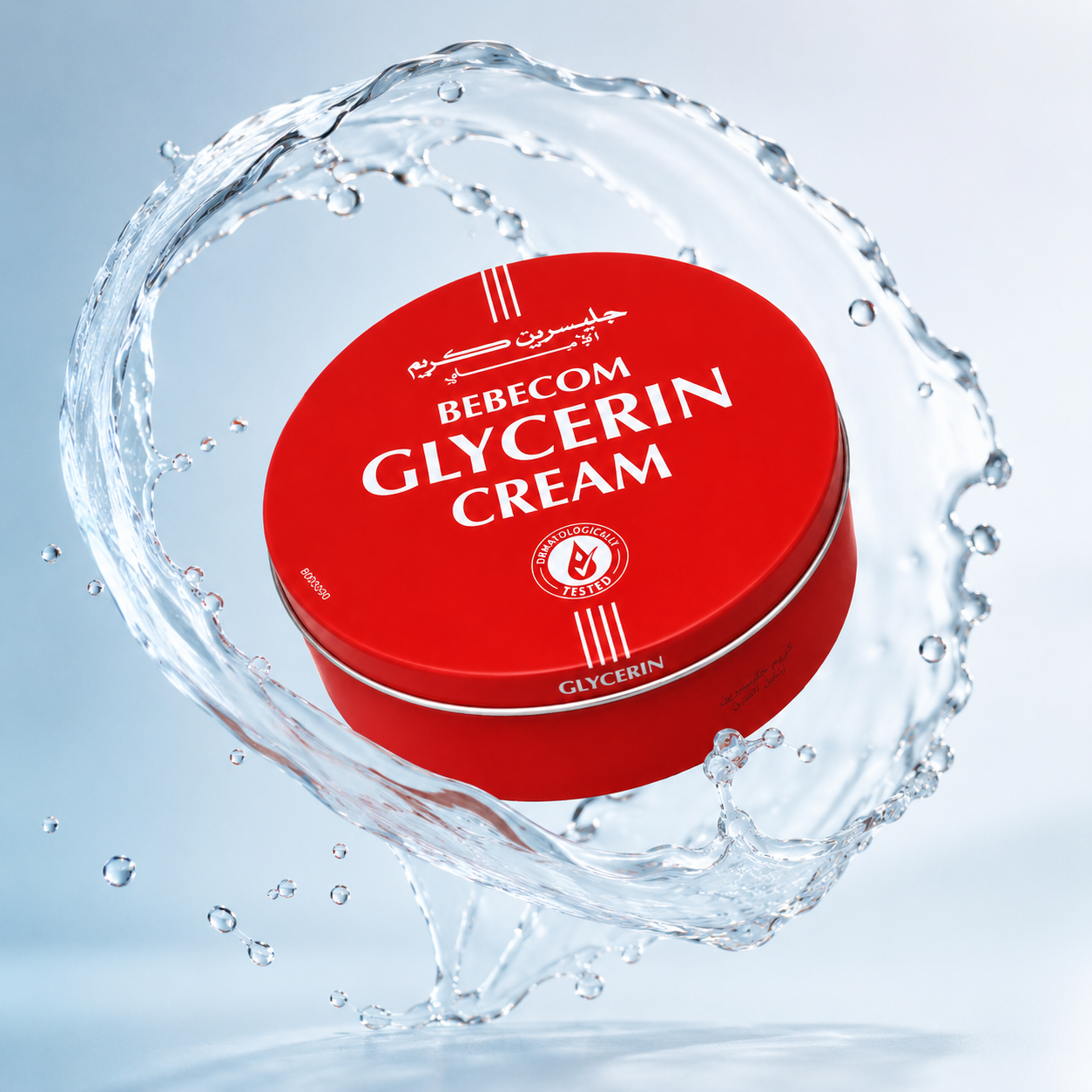 Bebecom Glycerin Cream 250ml moisturizing body cream for dry and flaky skin with glycerin for deep hydration and skin comfort.