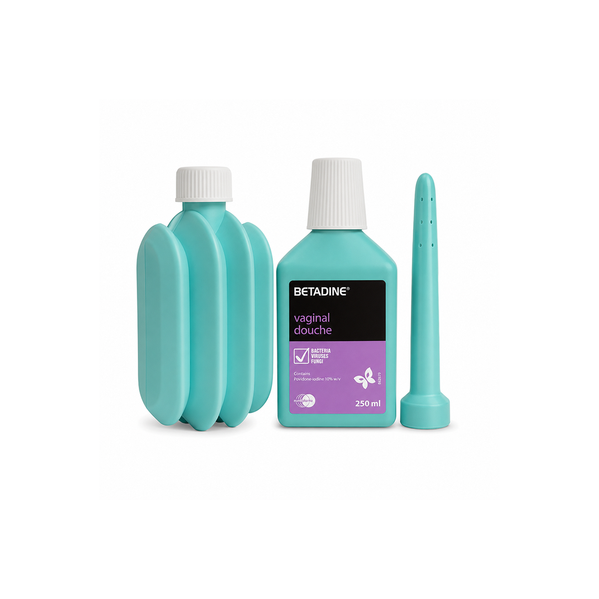 Betadine Medicated Vaginal Douche Kit 250ml for vaginal cleansing and deodorizing intimate hygiene support