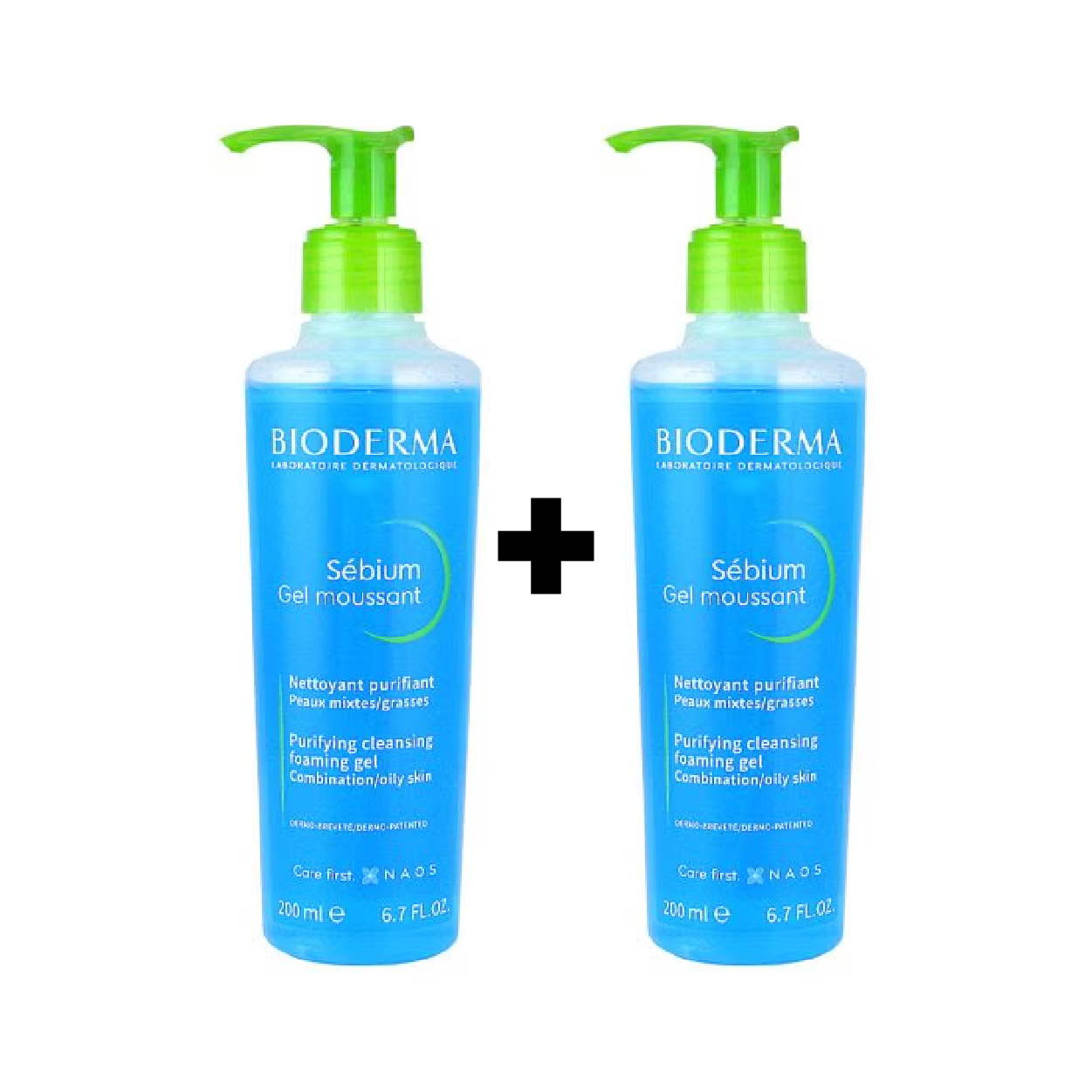 Bioderma Sebium Gel 200ml Pump (1+1)
