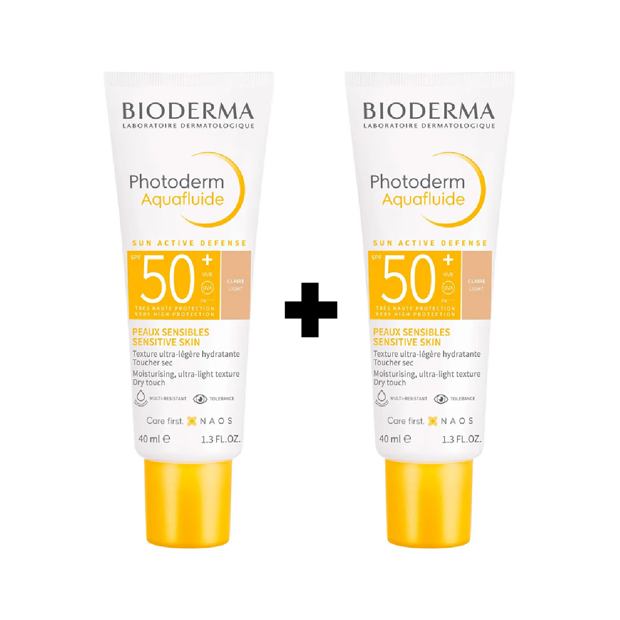 Bioderma Photoderm Aquafluide SPF 50+ Light Tint Duo Pack 2x40ml