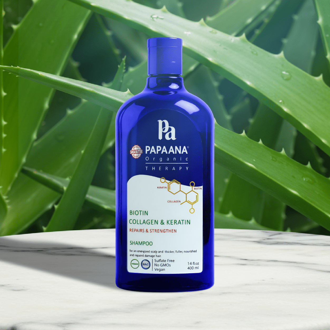 Papaana Organic Biotin Collagen & Keratin Shampoo
