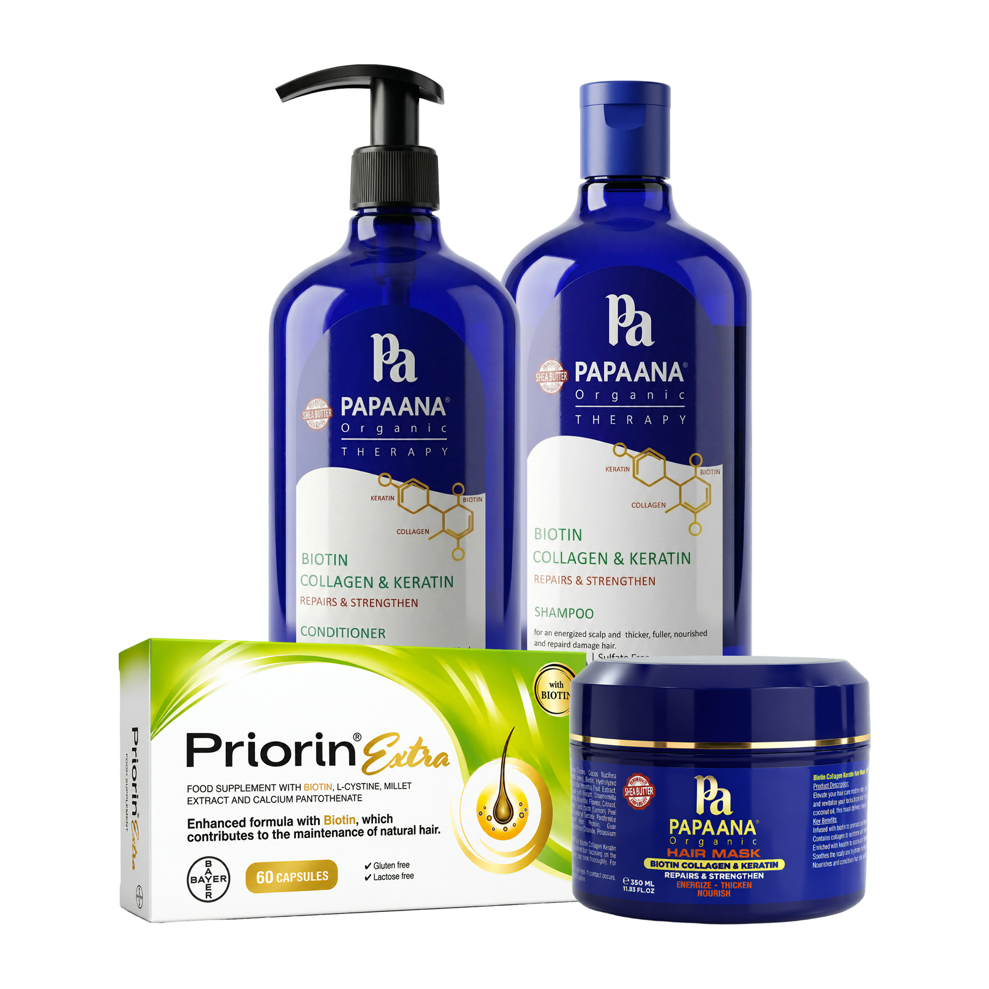 Papaana Organic x Bayer Ultimate Biotin Intense Repair System