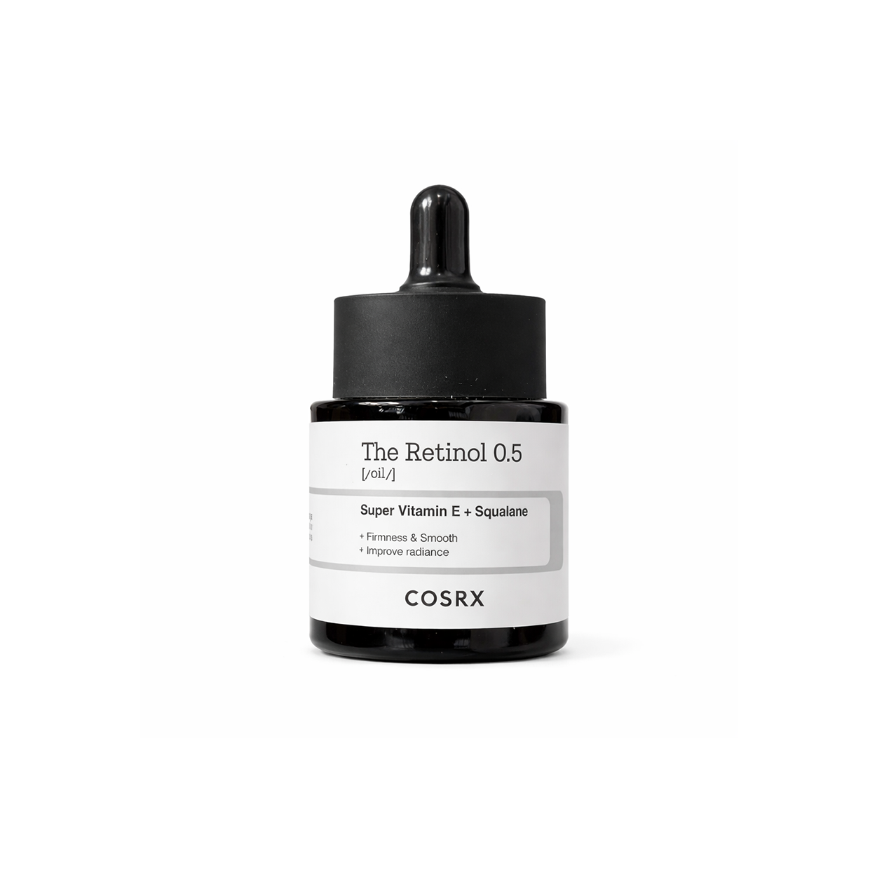 COSRX The Retinol 0.5 Oil 20ml anti-aging retinol face oil serum designed to improve skin texture, reduce wrinkles, and support smoother firmer skin.