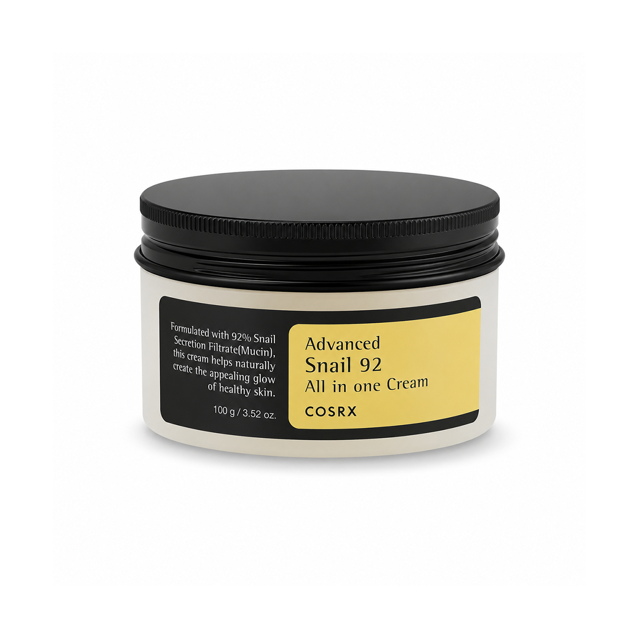 COSRX Advanced Snail 92 All In One Cream face moisturizer 100g providing deep hydration and skin barrier support for dry skin.